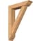 Ekena Millwork Traditional Traditional Smooth Bracket w/ Offset Brace, Western Red Cedar, 5 1/2"W x 24"D x 32"H BKT0604X24X32TRA01SWR - alternate 1